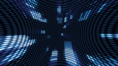 Retro Blinking Blue and White Data Lights Technology Background Stock Footage 161748785
