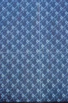 Retro block bit pattern building wall Stock Photos