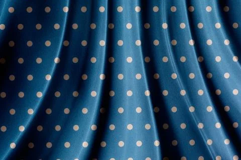 Retro blue polka dot pattern Stock Illustration