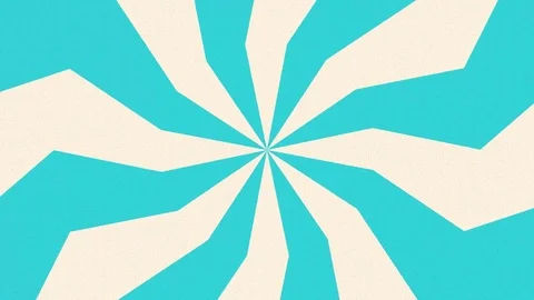 Retro blue rays pattern. Pop art style Stock Footage