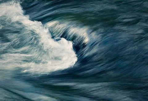 Retro blurry twisted waves Stock Photos