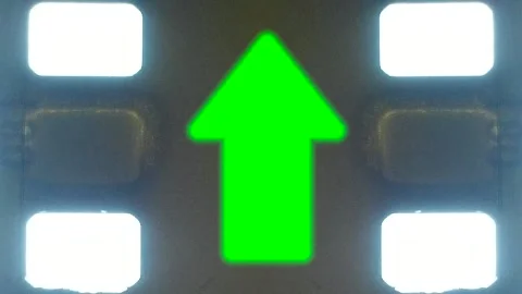 Retro Boarder Filter with Green Drop Zone Stock Footage 150538428