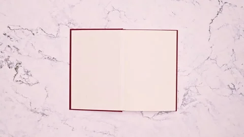 Retro Book Magic: Woman's Hand Reveals the Past Stock Footage 254815216