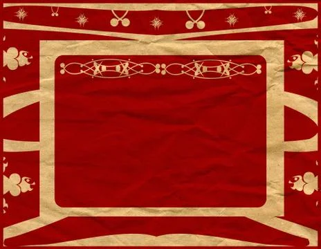 Retro border and background Stock Illustration