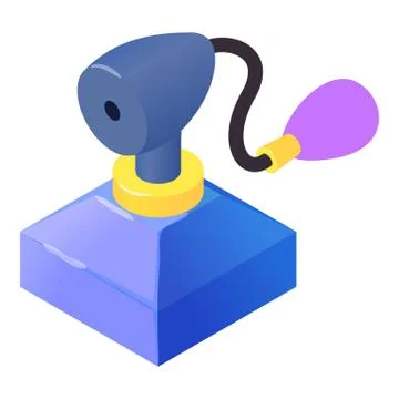 Retro bottle perfume icon, isometric 3d style Stock-Illustration