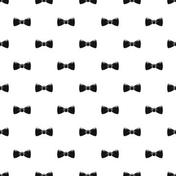 Retro bow tie pattern seamless vector Stock Illustration