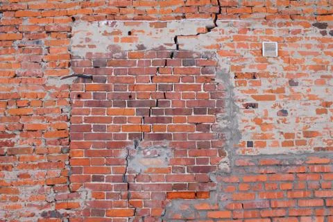 Retro brick wall old texture, great design for any purposes. Stock Photos