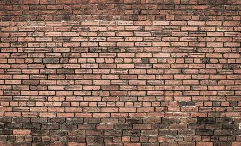 Retro brickwall texture background. Bricks wall pattern surface. Bricks masonry Stock Photos