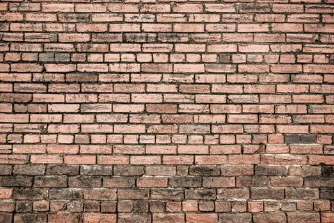 Retro brickwall texture background. Bricks wall pattern surface. Bricks masonry Stock Photos