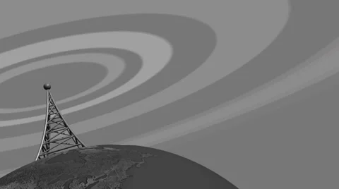 Retro broadcast tower loop Stock Footage 37561174