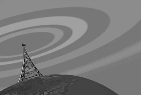 Retro broadcast tower loop Stock Footage 37561401