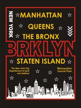 Retro Brooklyn Stock Illustration