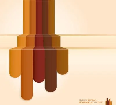 Retro Brown Colour Abstract Background. Vector illustration Illustrazione stock