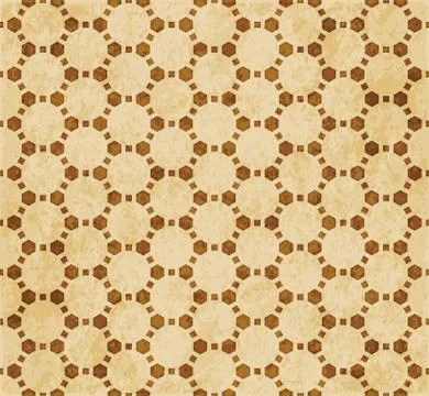 Retro brown Islam seamless geometry pattern background eastern style ornament イラスト素材
