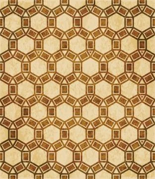 Retro brown Islam seamless geometry pattern background eastern style ornament 스톡 일러스트