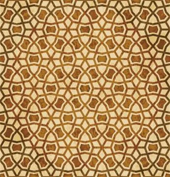 Retro brown Islam seamless geometry pattern background eastern style ornament 스톡 일러스트
