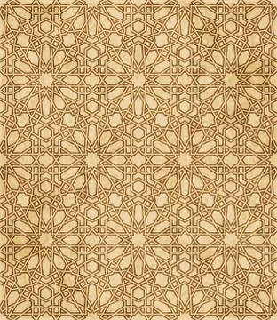Retro brown Islam seamless geometry pattern background eastern style ornament 스톡 일러스트