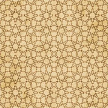 Retro brown Islam seamless geometry pattern background eastern style ornament Illustrazione stock