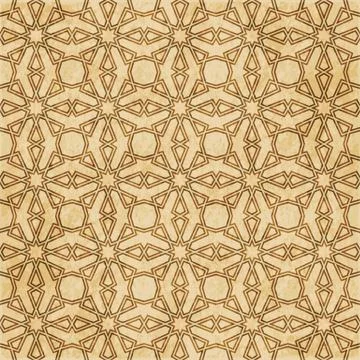 Retro brown Islam seamless geometry pattern background eastern style ornament Illustrazione stock
