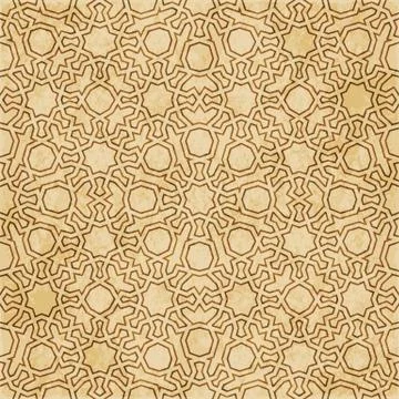 Retro brown Islam seamless geometry pattern background eastern style ornament Illustrazione stock