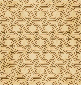 Retro brown Islam seamless geometry pattern background eastern style ornament Stock Illustration