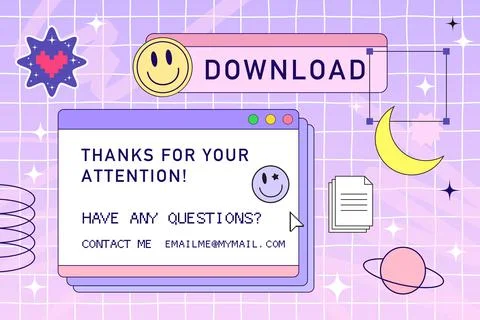 Retro browser computer window in 90s vaporwave style with smile face hipster Stockillustratie