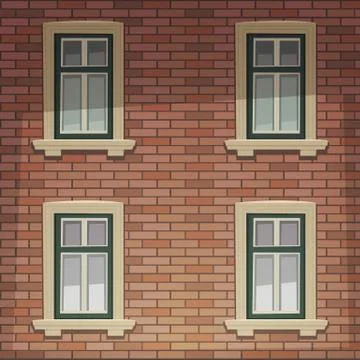 Retro Building Facade Stock Illustration