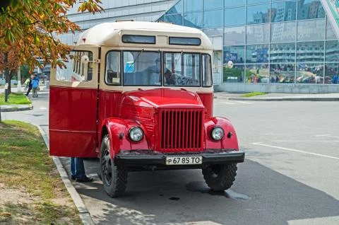 Retro bus Stock Photos