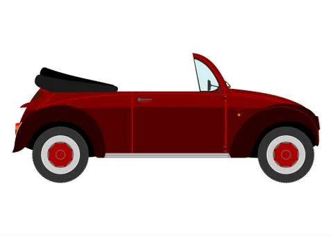Retro cabriolet. Stock Illustration