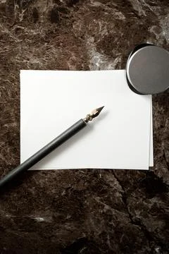 Retro calligraphy concept Stock Photos