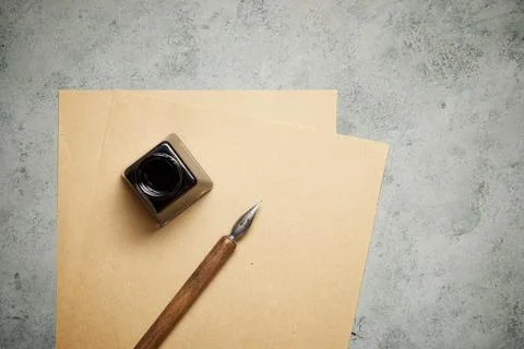 Retro calligraphy concept Фото