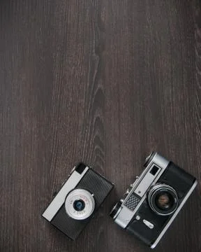 Retro camera background Stock Photos