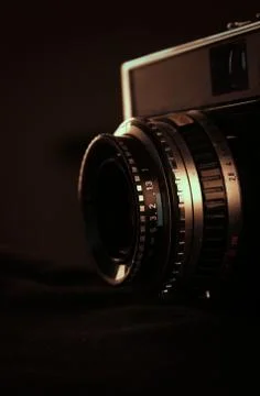 Retro camera close up Stock Photos