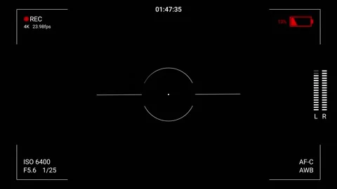 Retro camera found footage error glitch countdown timer Stock Footage 329768162