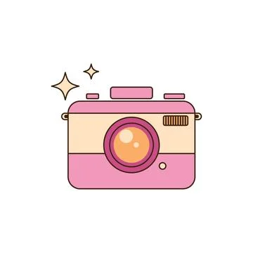 Retro camera icon Stockillustratie