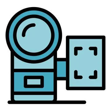 Retro camera icon vector flat Stock Illustration