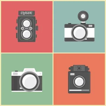 Retro camera Stock Illustration
