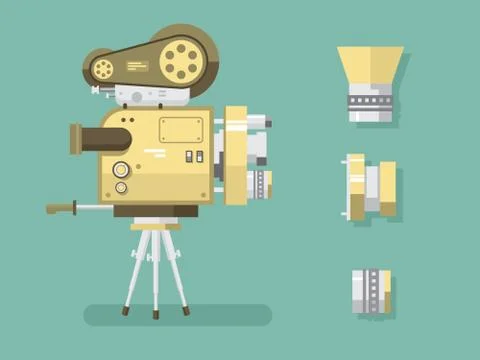 Retro camera Stock Illustration