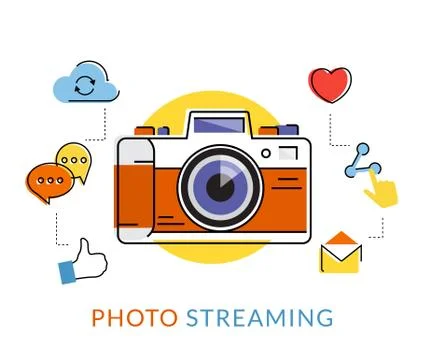 Retro camera Stock Illustration