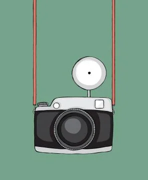 Retro camera Illustrazione stock
