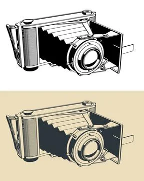 Retro camera Stock Illustration