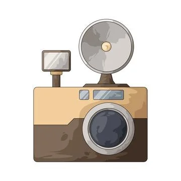 Retro camera illustration Stock Illustration