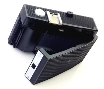 Retro camera isolated on white Stock Photos