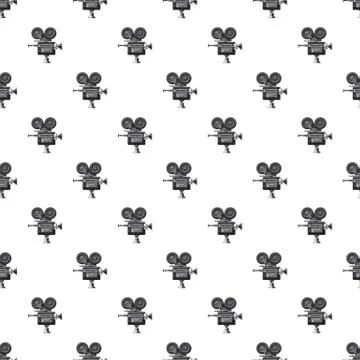 Retro camera pattern 스톡 일러스트