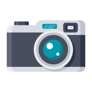 Retro Camera Vector Icon Stock Illustration