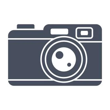 Retro Camera Vector Icon Stock Illustration