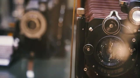 Retro camera. Vintage retro camera Video stock 108818669