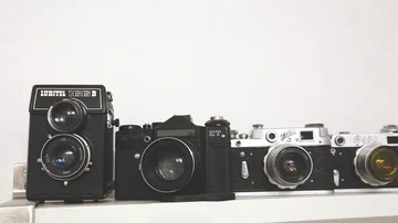 Retro Cameras Stock Footage 86136511