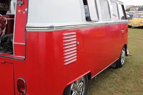 Retro campervans Stock Photos