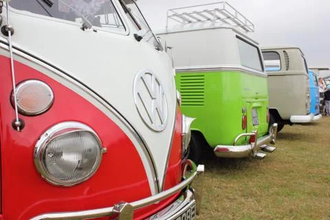 Retro campervans Stock Photos